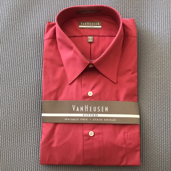 2 / $20 Van Heusen Fitted Dress Shirt - Picture 1 of 4
